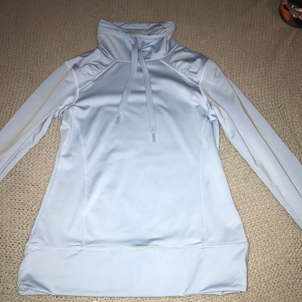 blue athletic jacket